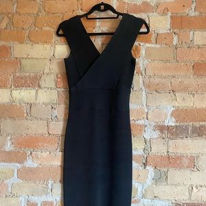 Reiss Black Bodycon Dress - Size Small